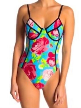 NWOT Betsey Johnson One-Piece Swimsuit Size L